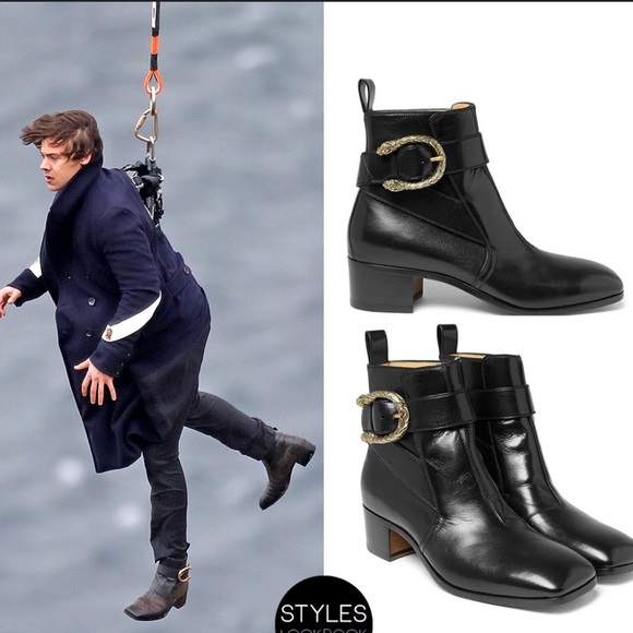 Gucci Dionysus Jodhpur Ankle lift boots lion buckle slip on - Picture 2 of 15